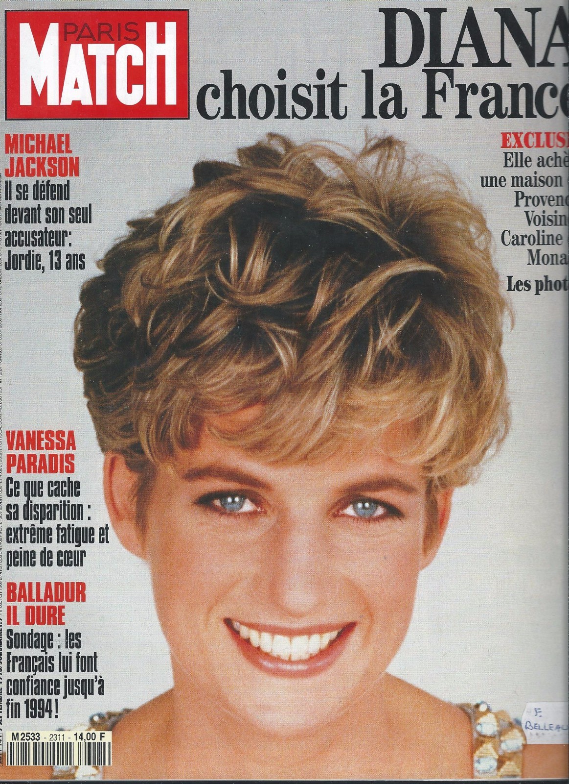 Paris Match September 9 1993 Lady Diana French Magazine