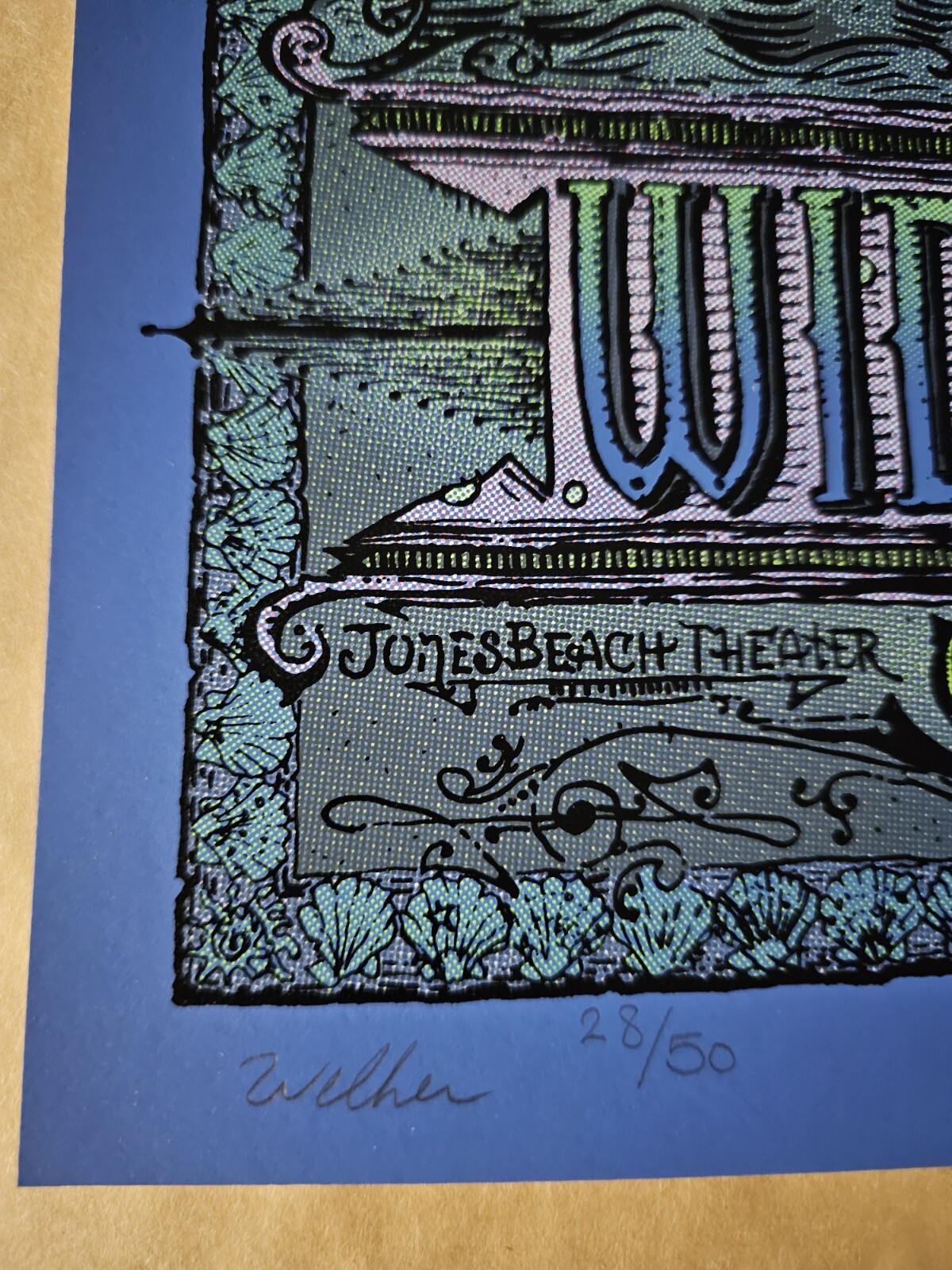 Widespread Panic David Welker Wantagh New York Signed Poster Screen Print # NY