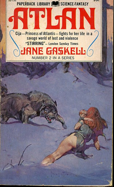 Atlan Jane Gaskell Frank Frazetta Cover Art Paperback Book #C30