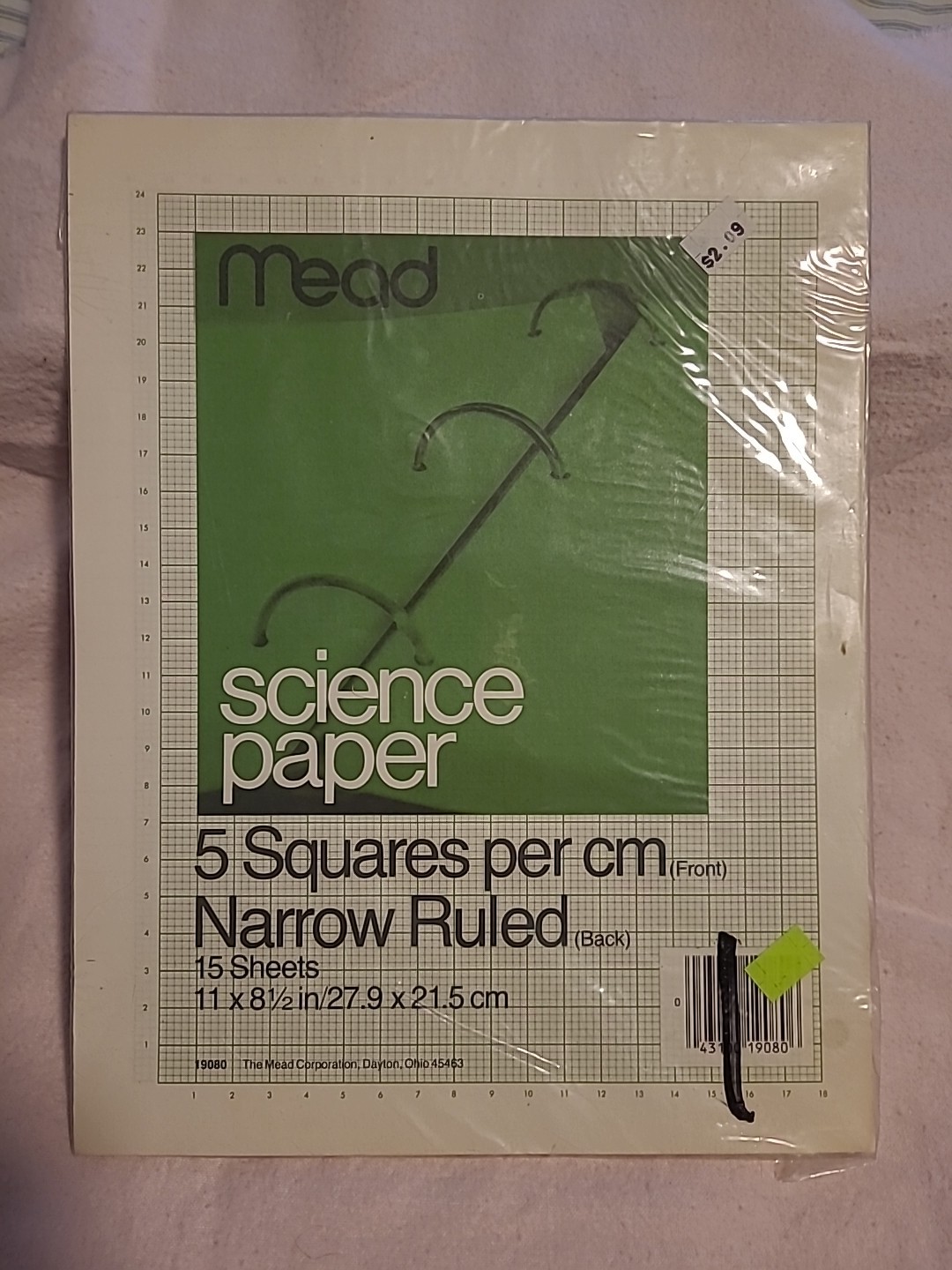 Vtg Mead AquaBee Science Graph Paper Pads Bulk Lot 9 Packs 170+/- 8.5×11″ Sheets