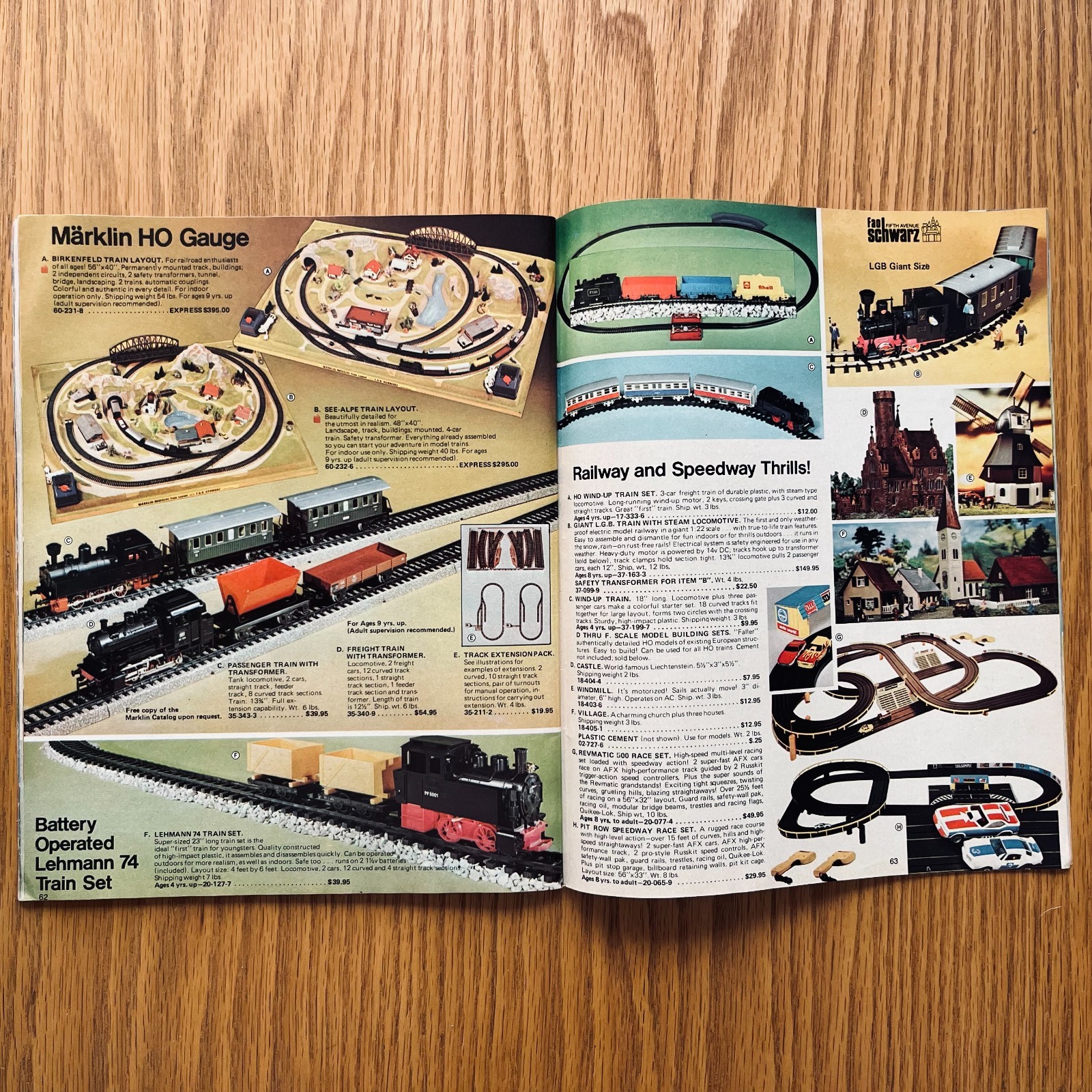 1974 – 1975 FAO SCHWARZ Holiday Christmas TOY Gift Catalog Steiff Dolls Trains