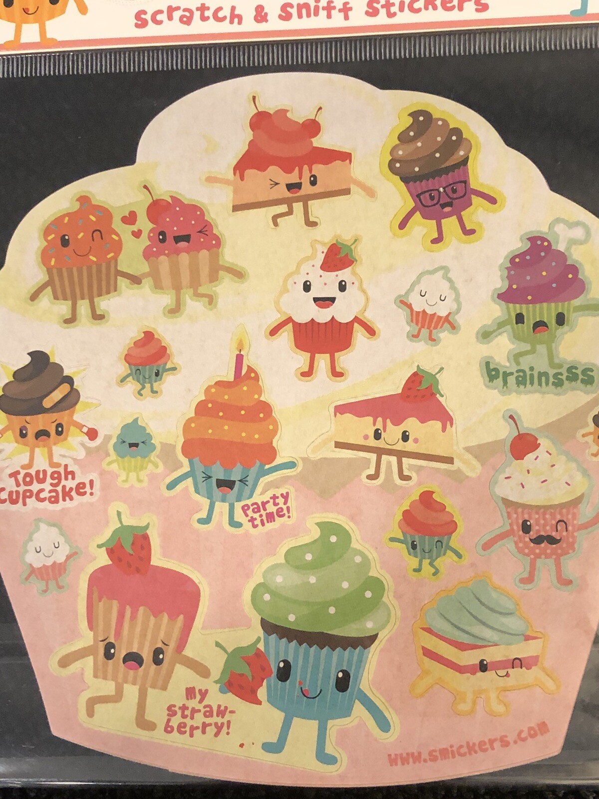 Scratch & Sniff Scented Stickers New Sealed 4 Pack/8 Sheet Smelly Stinky Smicker