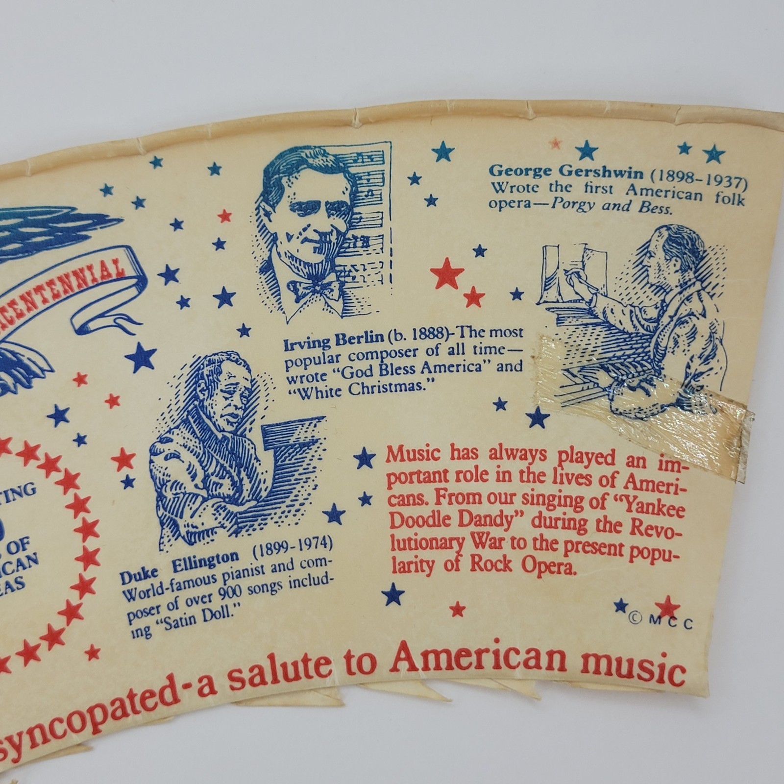 American Revolution Bicentennial 1976 paper cups 1776 USA United States