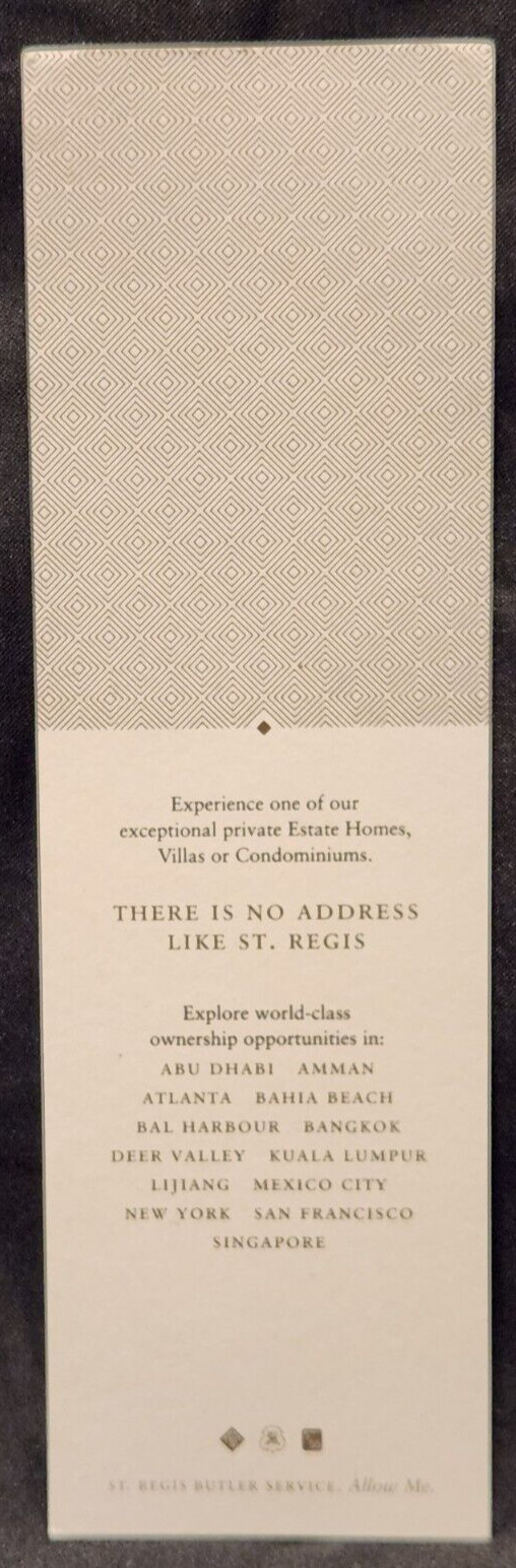 St. Regis Residences Abu Dhabi New York Bangkok Singapore Mexico City Bookmark
