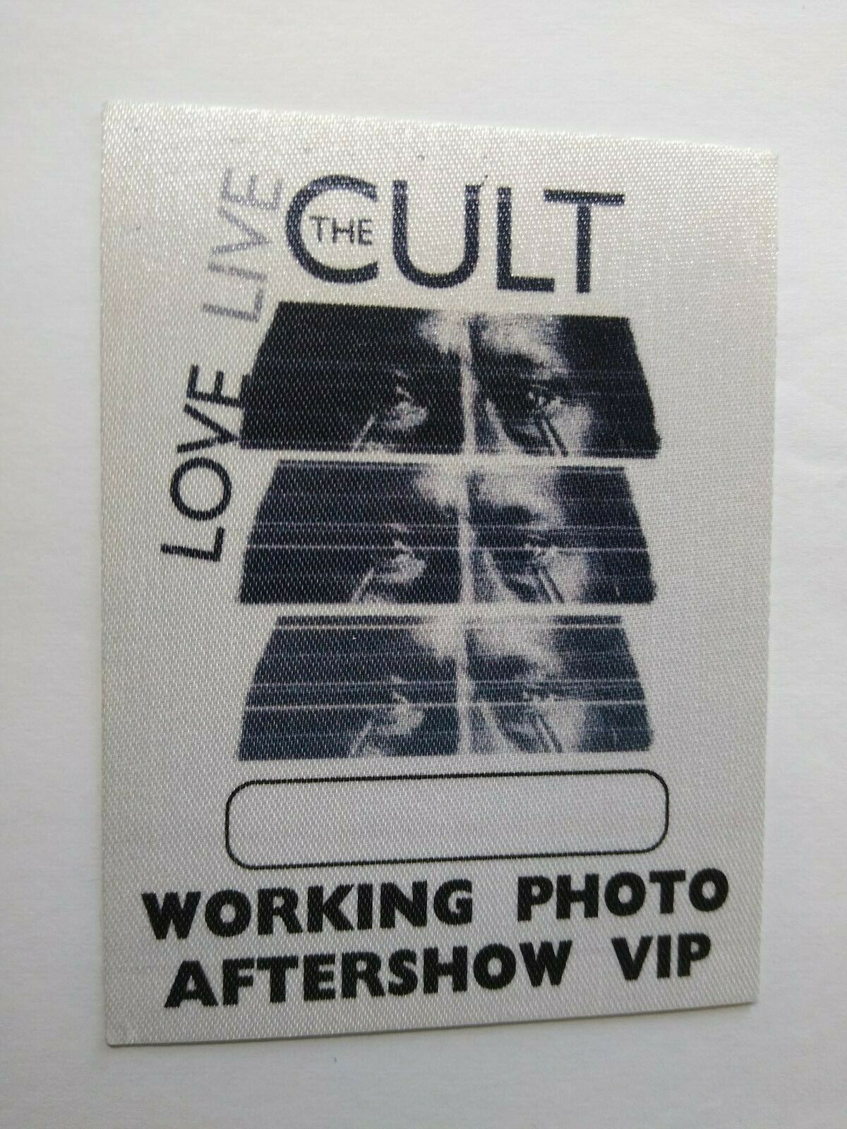 The Cult Love Live Backstage Pass Original VIP Hard Rock Concert Tour 2009 White
