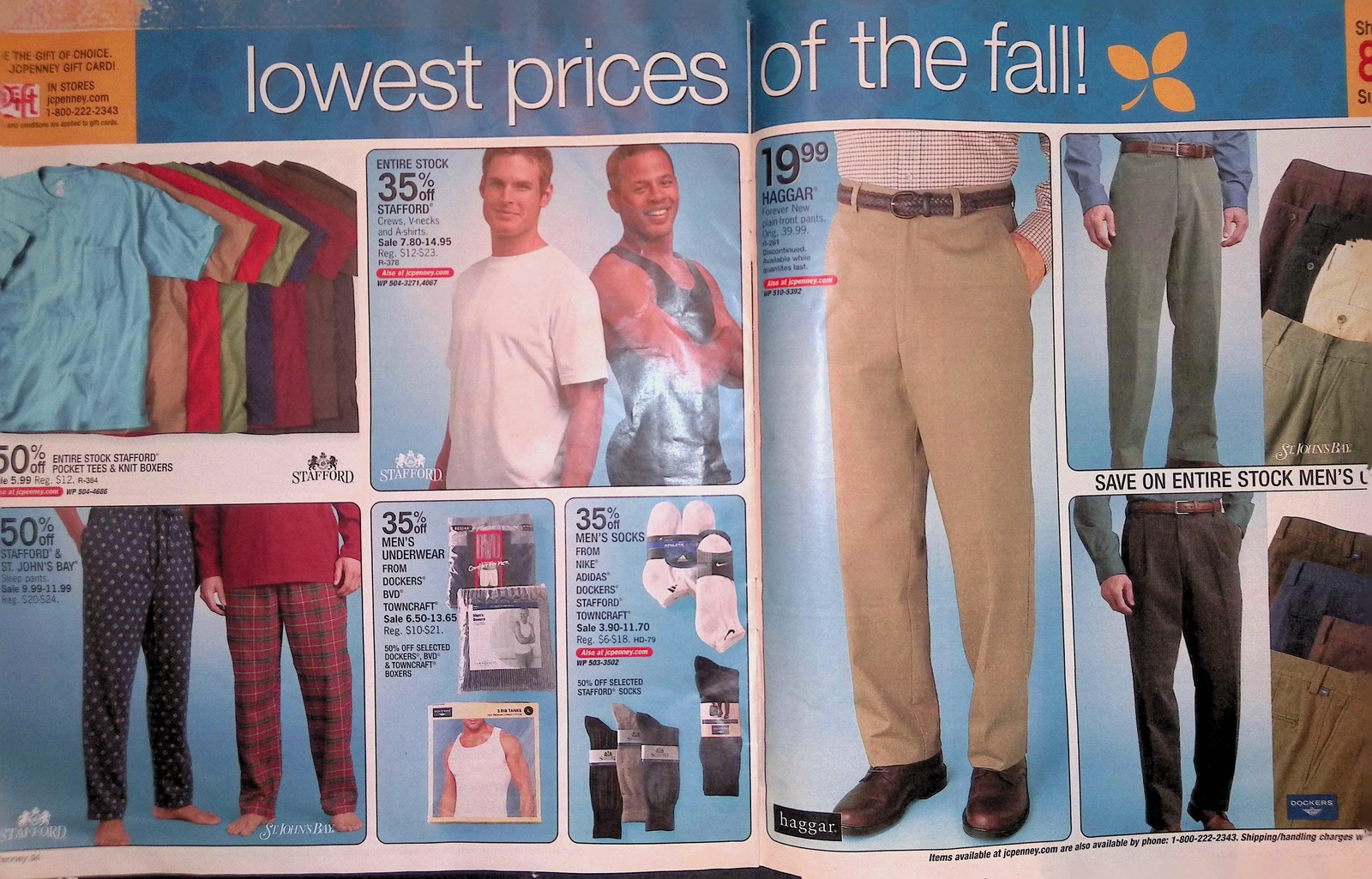 JCPenney Fall 2000s Catalog Insert Lowest Prices Buy 1 Get 1 Sale Ad