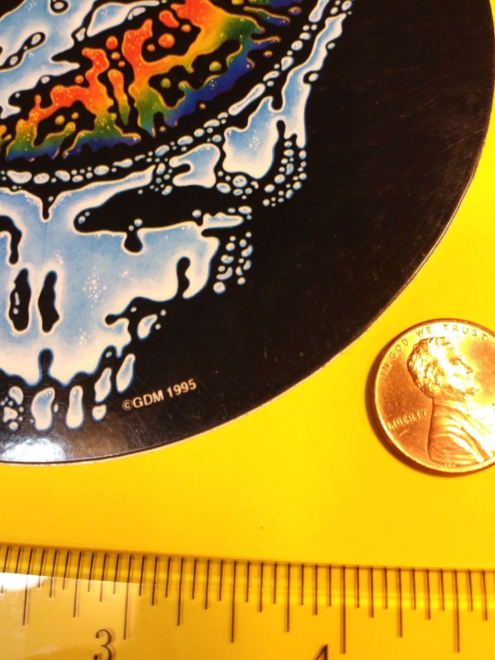 Grateful Dead STICKER Vintage Obsolete SYF GDM 1995 Cold Rain Snow Rare