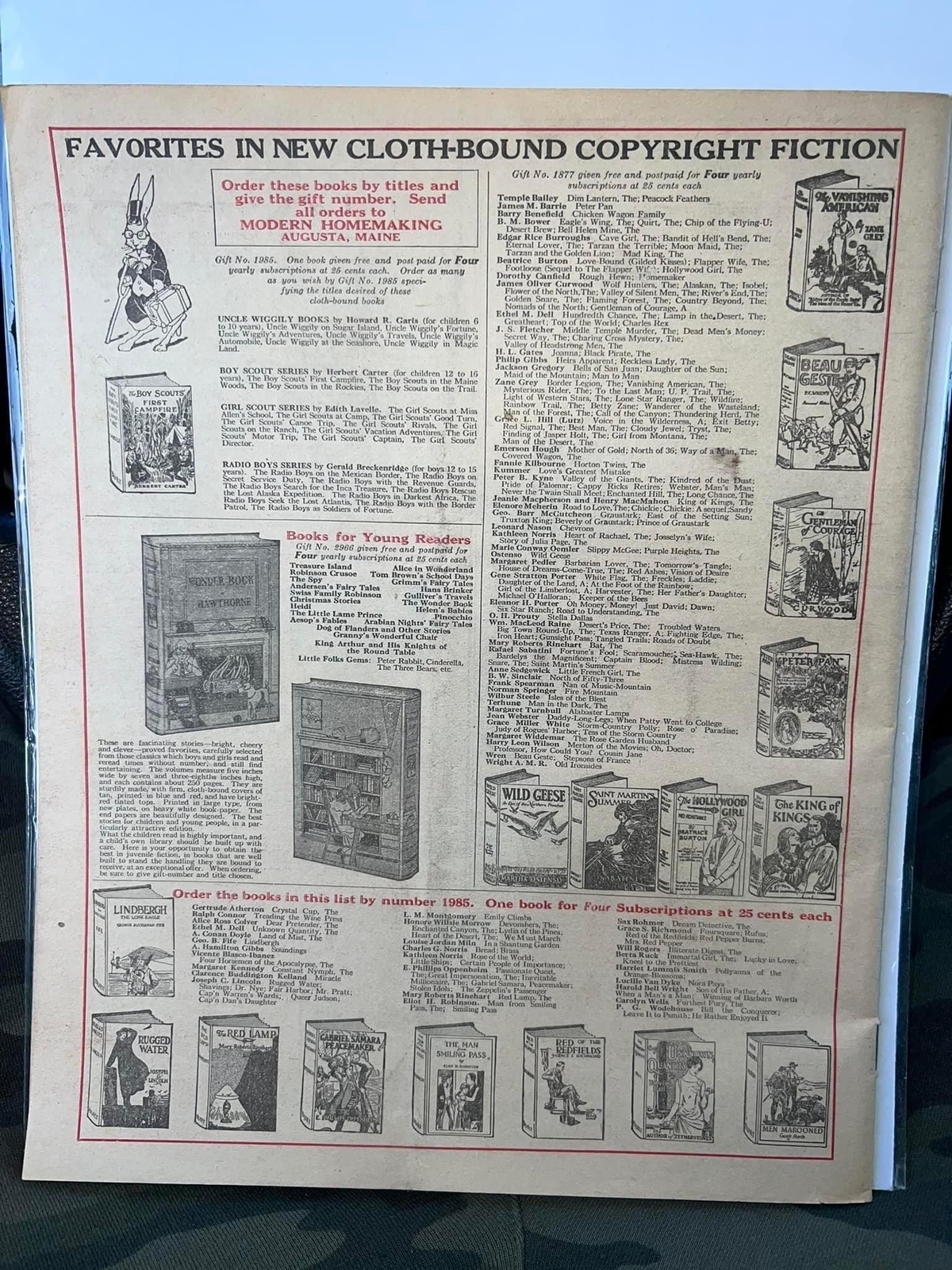 Antique women’s magazine 1917 October- Halloween cover Modern homemaking