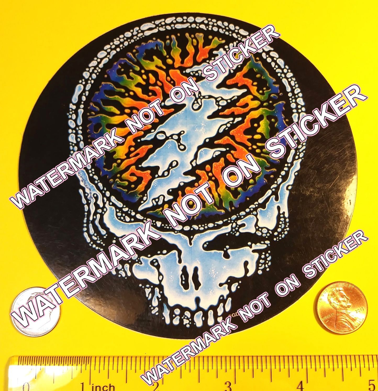 Grateful Dead STICKER Vintage Obsolete SYF GDM 1995 Cold Rain Snow Rare
