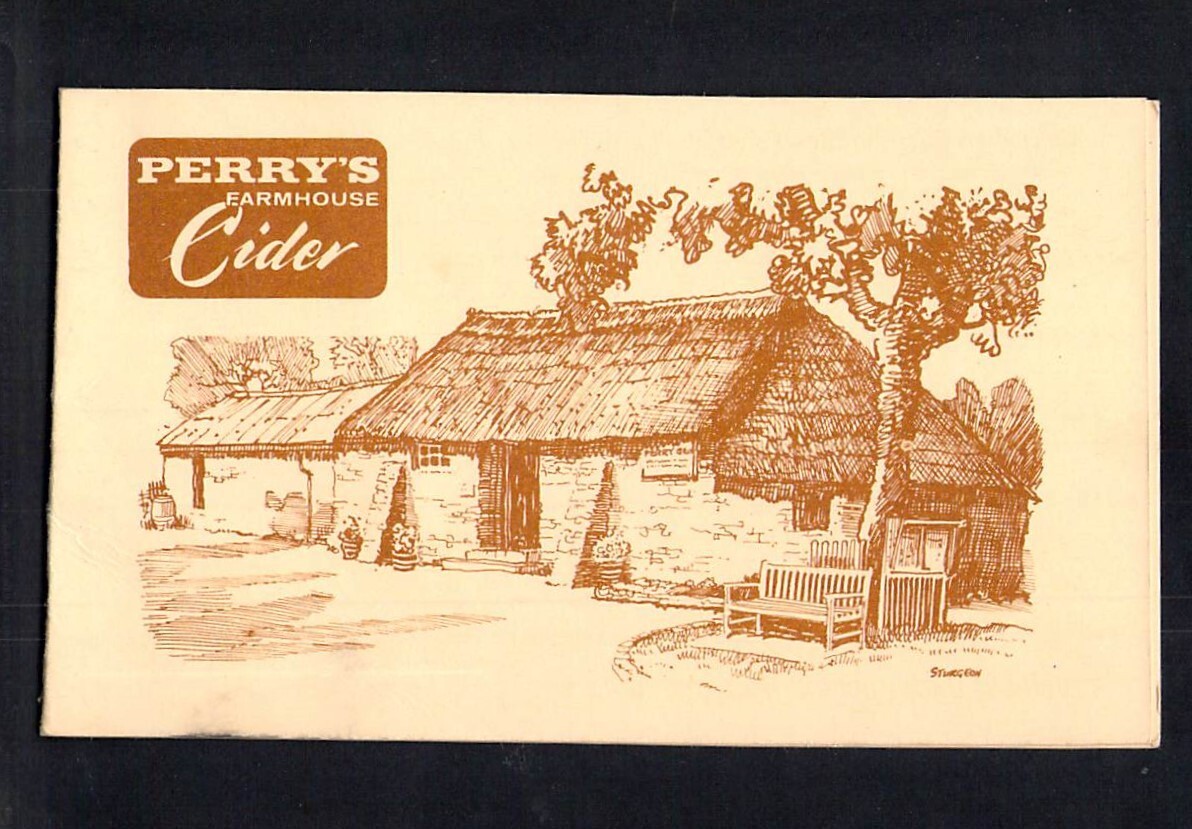 X4344 UK Perry’s Farmhouse Cider Ilminster Advertising Card