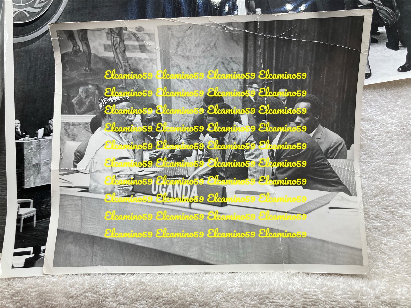 1960s 1970s United Nations Uganda Photographs Unknown New York Meeting Vtg