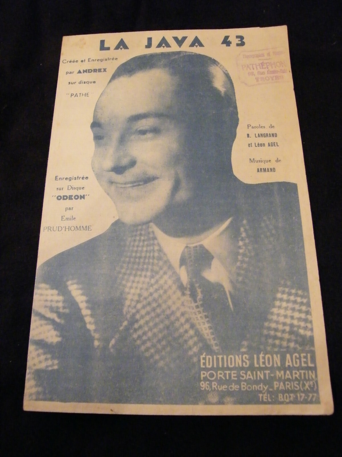 La Java 43 Andrex Sheet Music for Accordion