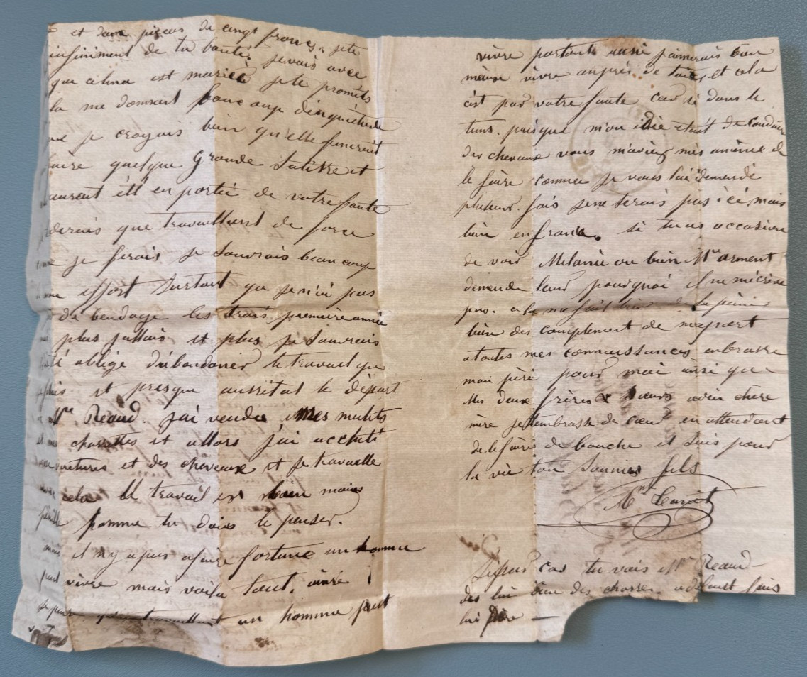 Letter From NOUVELLE ORLEANS (Louisiana, ETATS UNIS) To BLAYE (Gironde) /1843