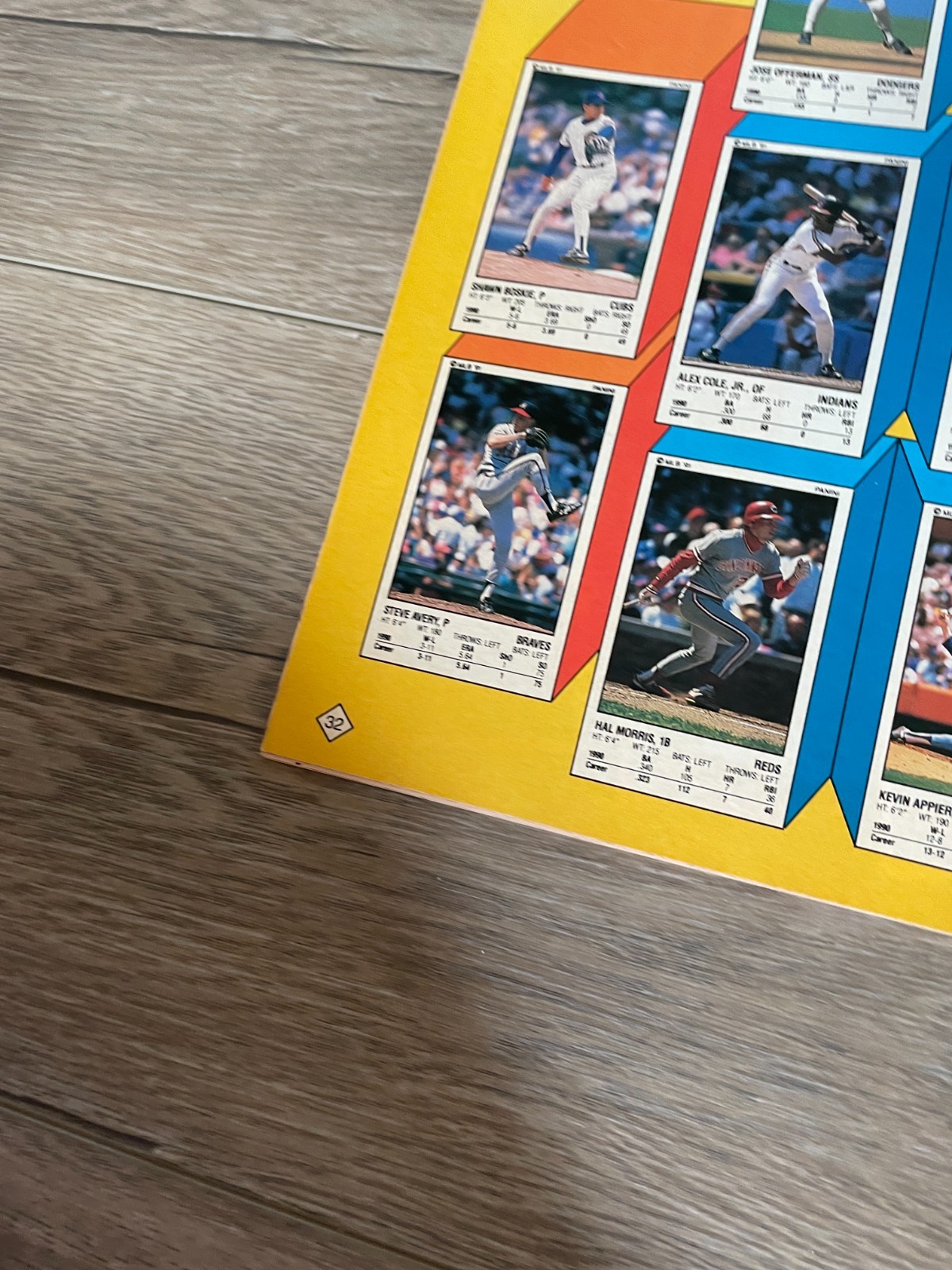 Panini Baseball Collectible Sticker Album 1991 Ken Griffey Jr Ryne Sandber Cover