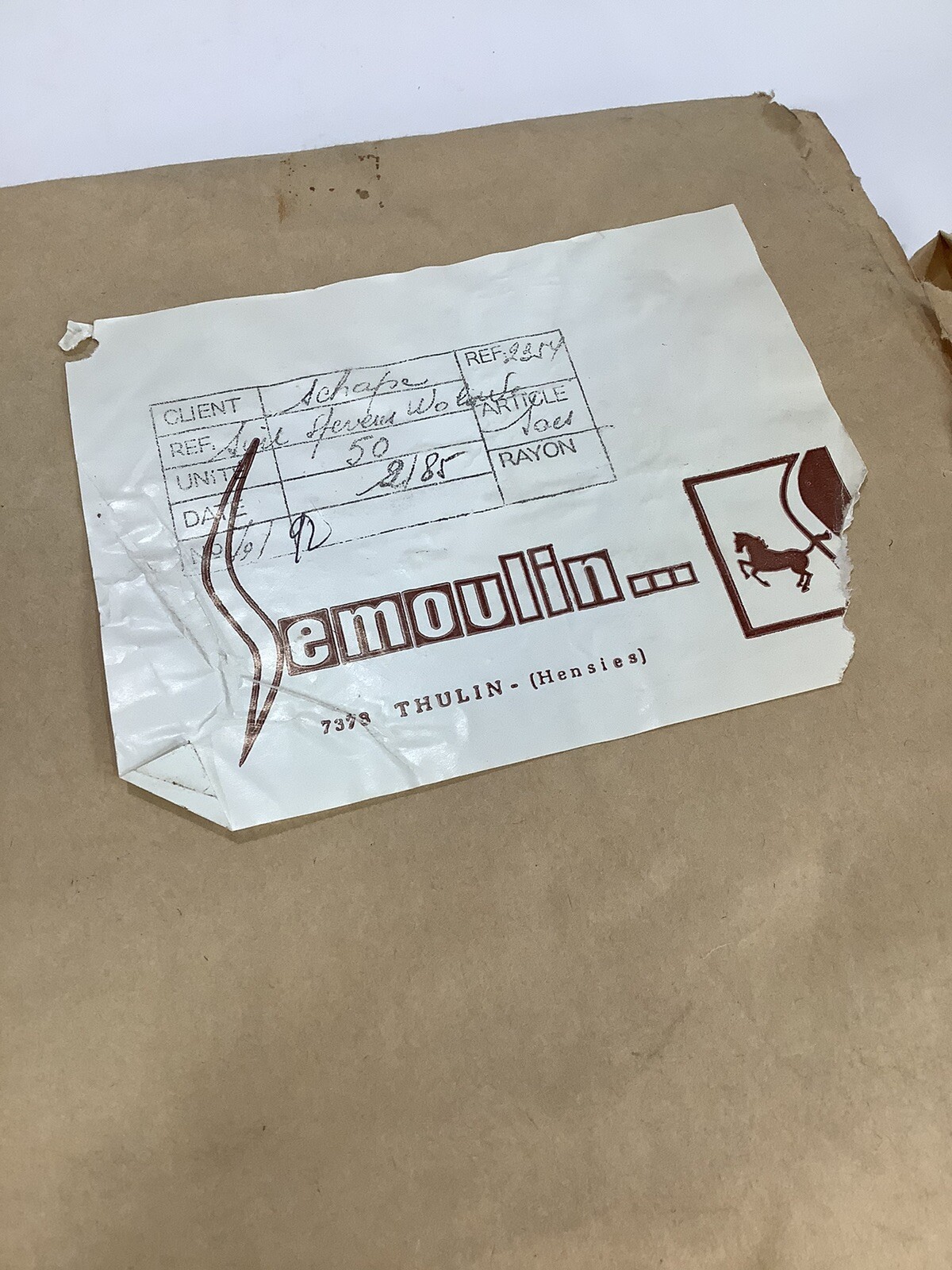 Vintage NOS Semoulin “CLASSIFIED WASTE” Brown Paper Bags Lot of 48 GI Military