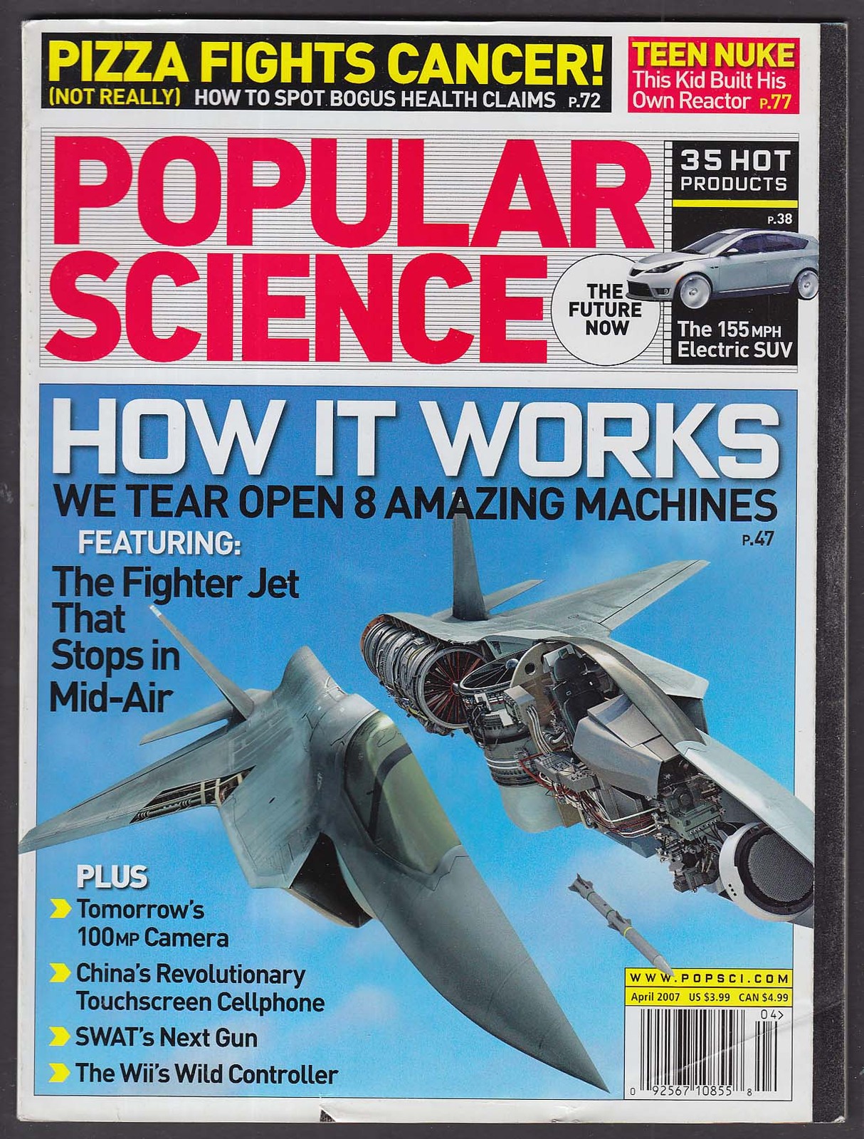 POPULAR SCIENCE F-35B VTOL Engine Nintendo Wii Sig 556 Rifle + 4 2007