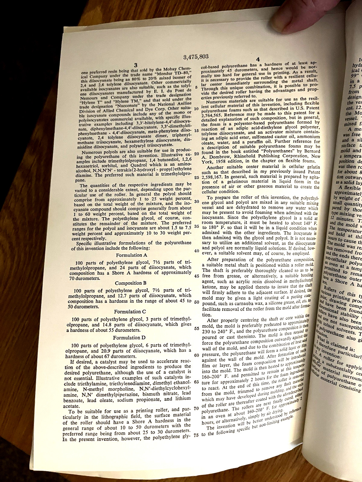 1969 United States of America Patent Office Granted Patent Papers NICE