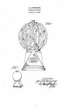USA Patent Orange Crush Soda Dispenser 1920s Art Sheet