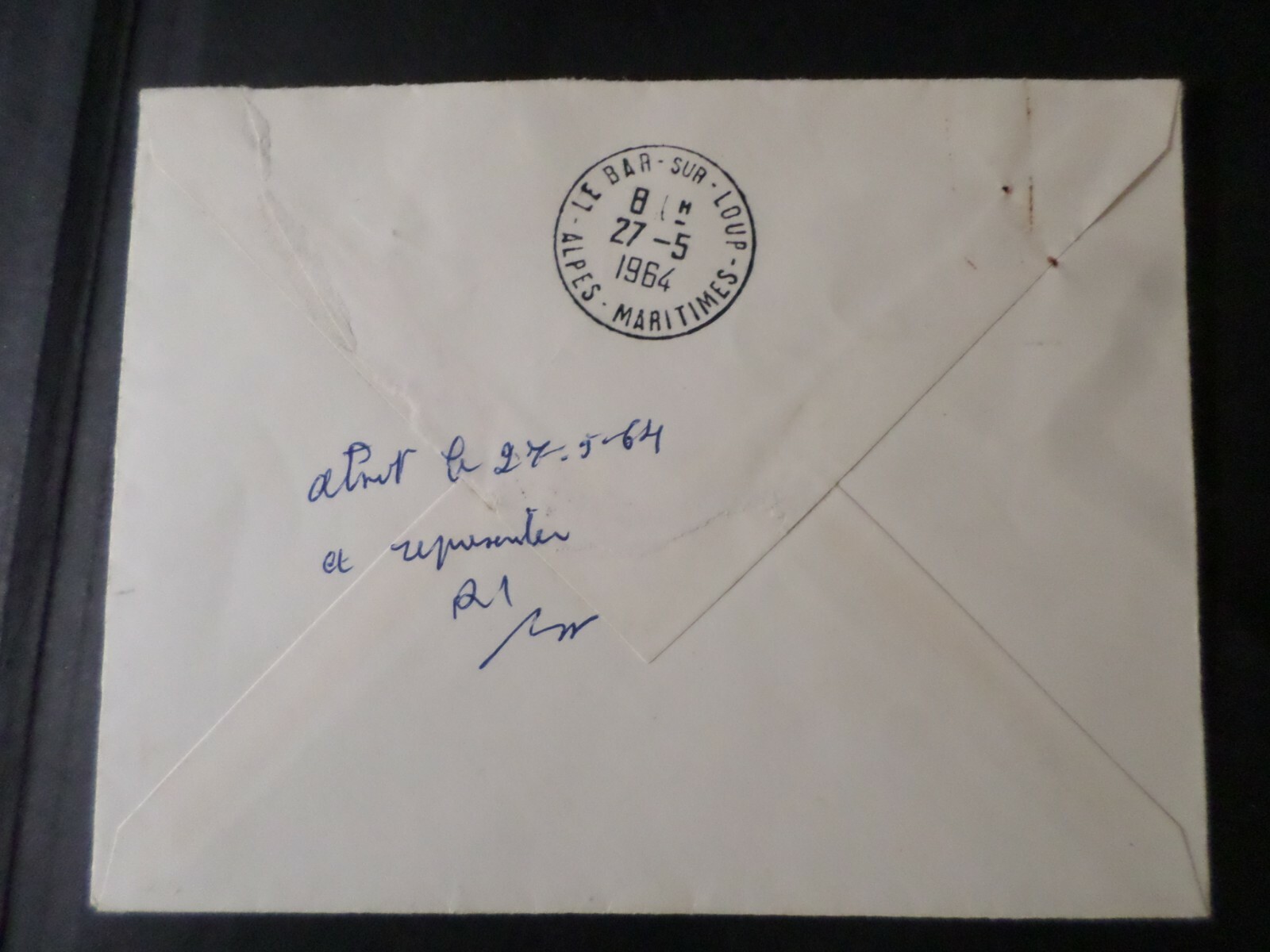 France 1964, Registered Letter Philately, Alpes Maritimes, Tp Coq/ Le Touquet