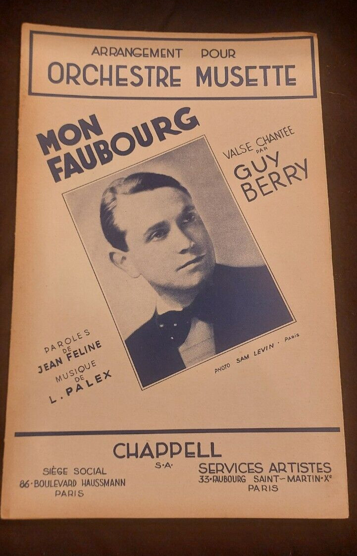 Partition Mon Faubourg Guy Berry Sheet Music