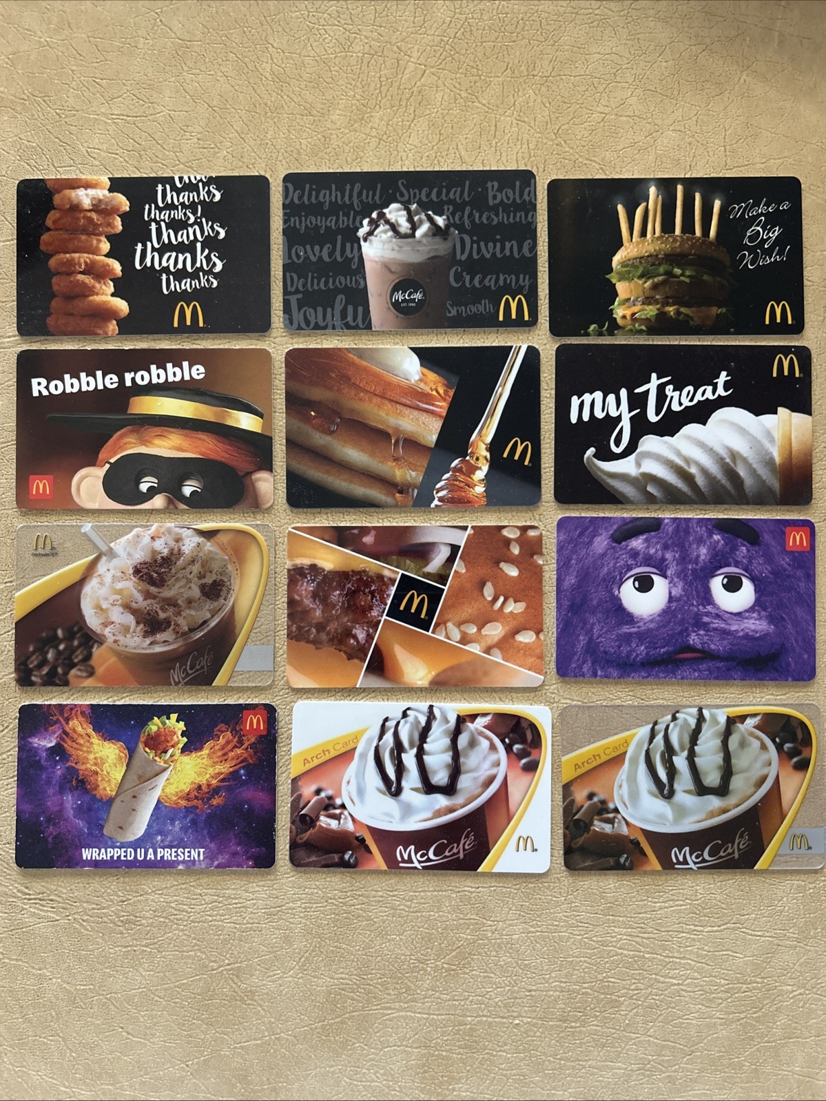 Lot Of 86 Different McDonald’s Arch Reloadable Gift Cards