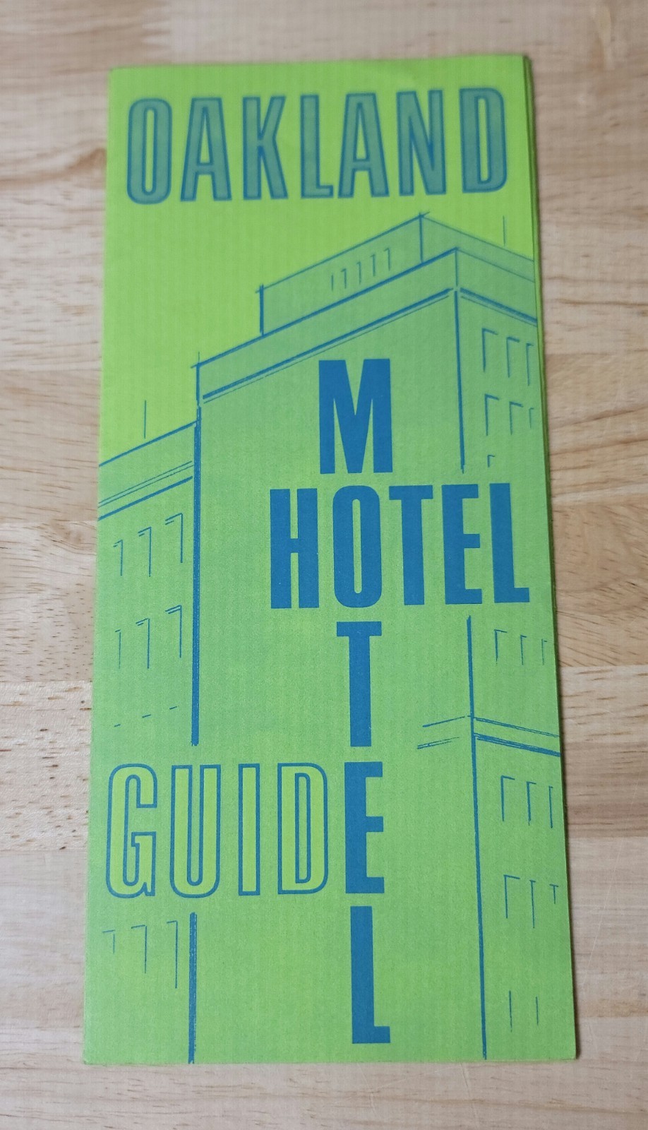 Vtg OAKLAND HOTEL/MOTEL GUIDE BROCHURE Oakland California 1970s/1980s