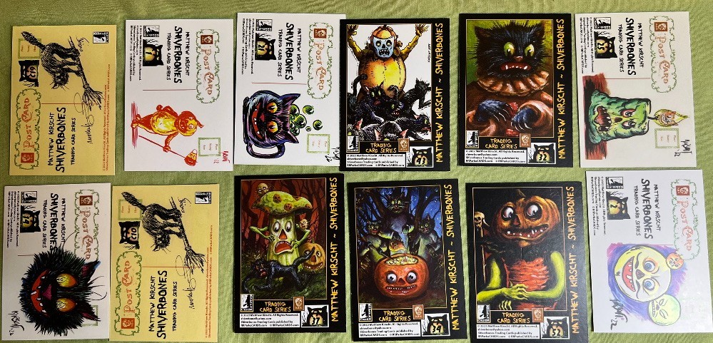 Halloween TRADE CARDS by Matthew Kirscht – Lot of 12
