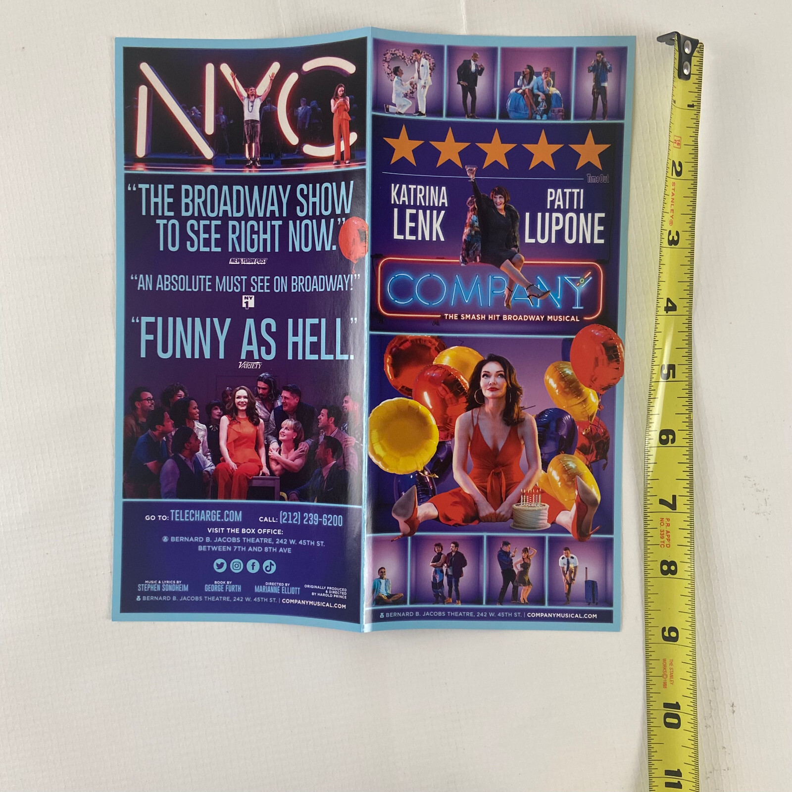 Company Katrina Leak 2022 Ad Flyer Broadway NYC New York City Advertisement Ads