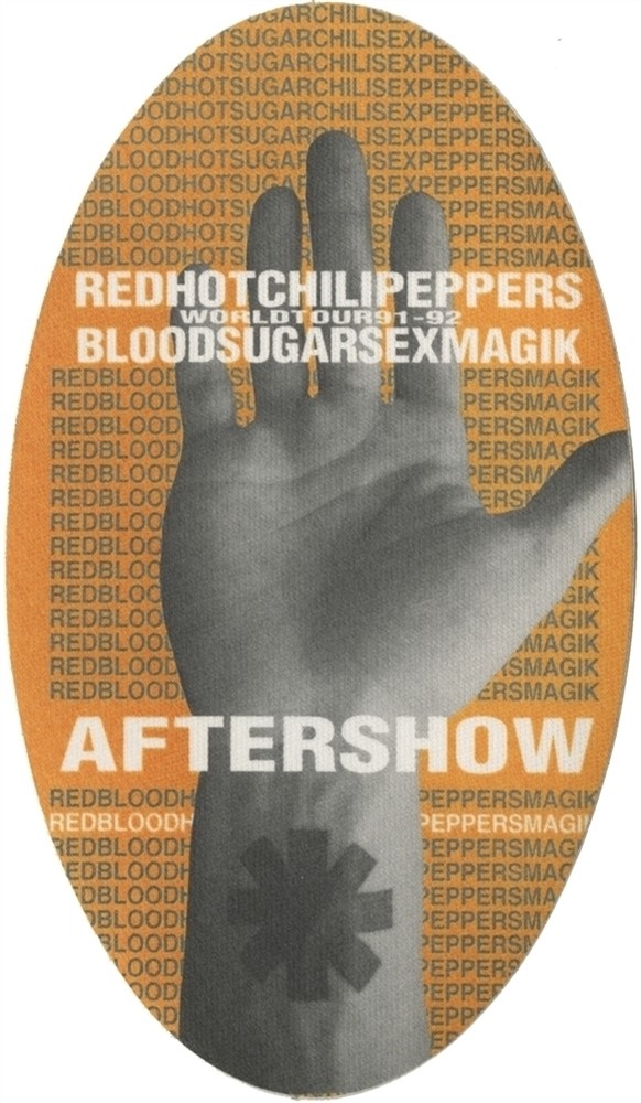 Red Hot Chili Peppers 1991 Blood Sugar Sex Magik tour After Show Backstage Pass