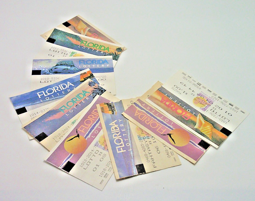 Florida Lottery Tickets 1992 & 1993 Colorful Paper Tickets Non Wins Rare Vintage