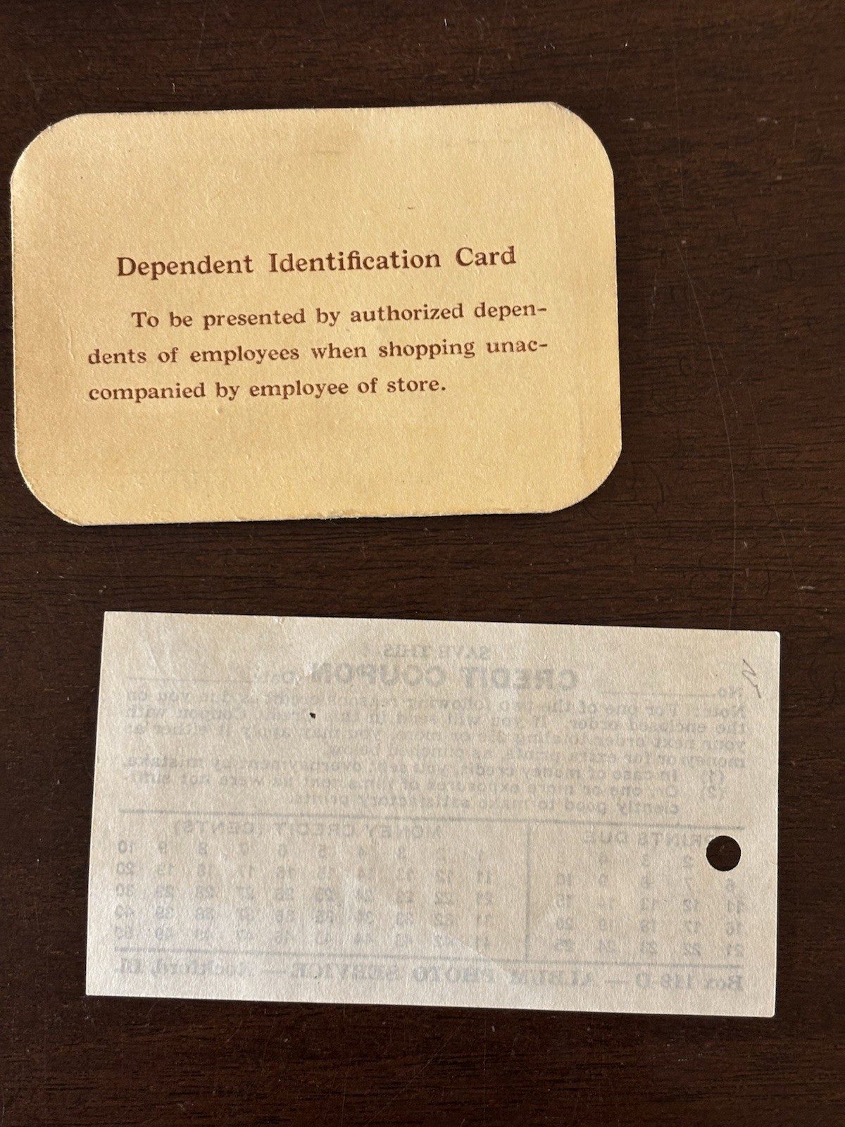 Vintage 1940s Paper Items Lot of 4