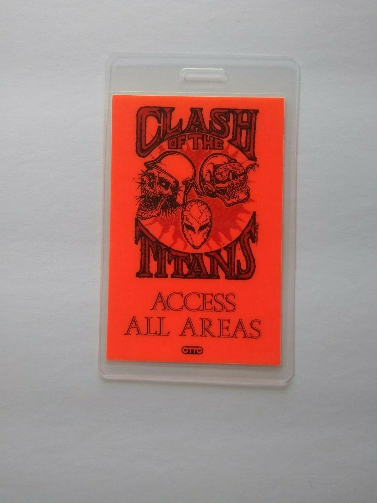Anthrax Megadeth Slayer Clash Of The Titans Tour Backstage Pass Heavy Metal 1990