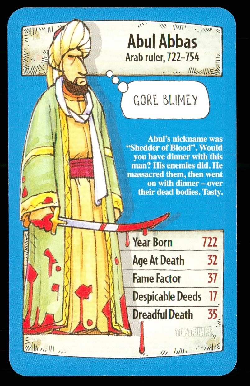 Horrible Histories Despicable Personalities Info card – Select from list – AB51
