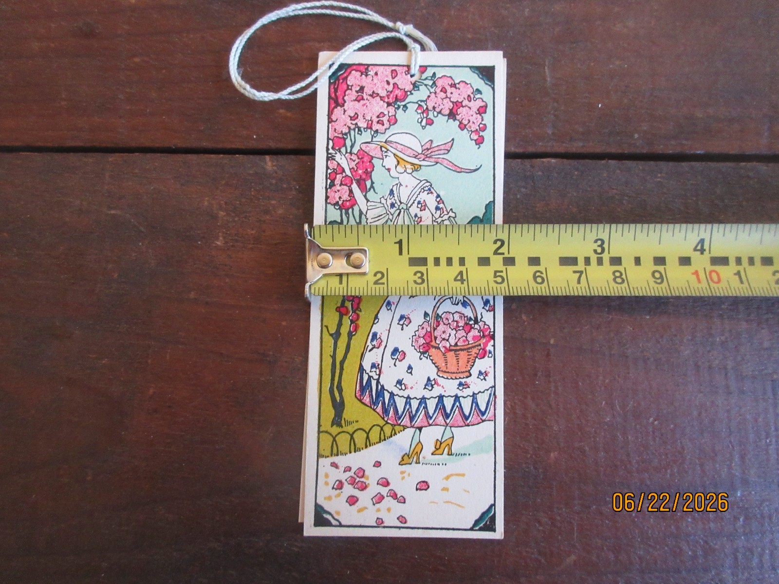 Set of 12 1920 – 1930’s Unused Bridge Tally Cards Pierrot & a Girl with Flowers
