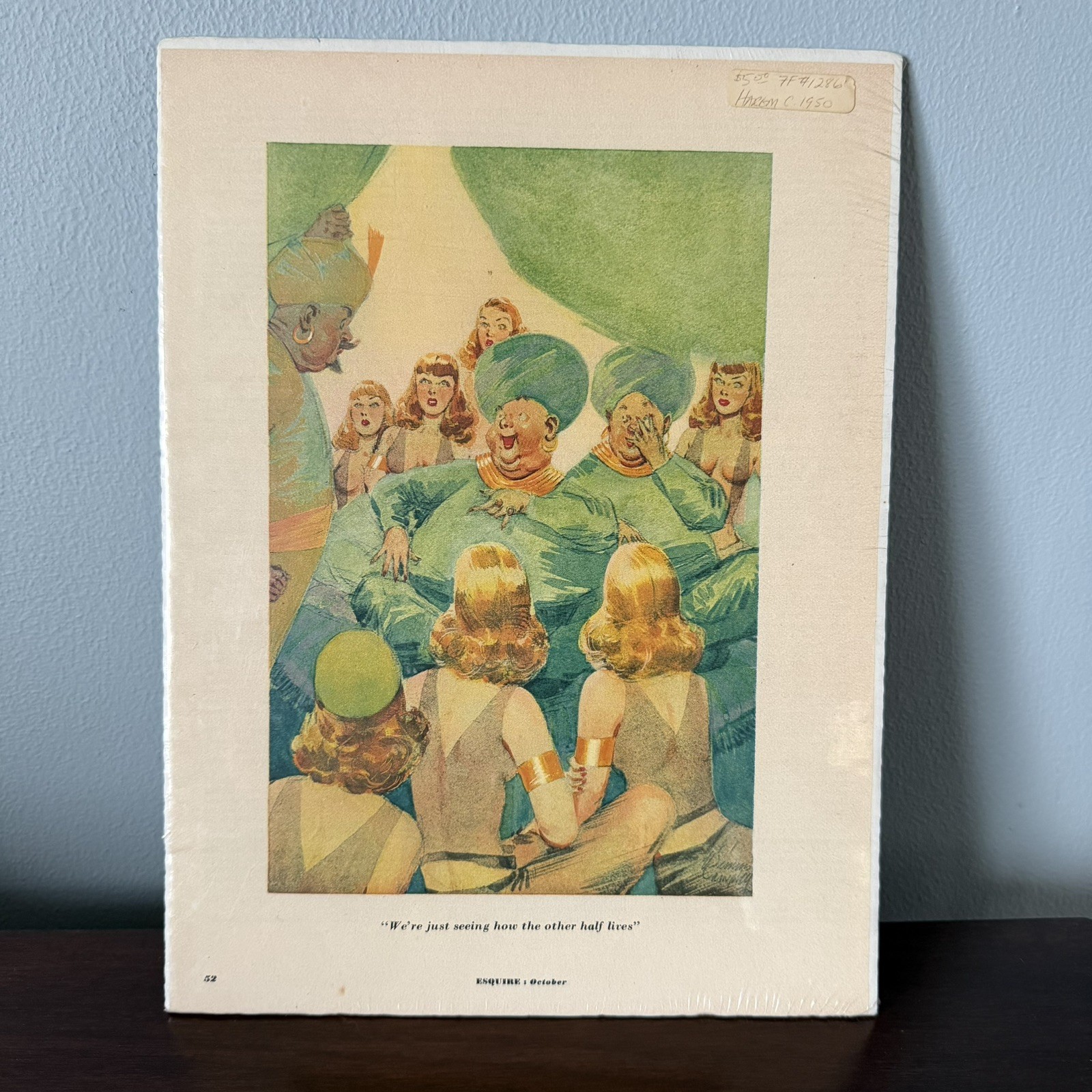 1950s Original Esquire Art October CARTOONS Were Just Seeing How The Other Half