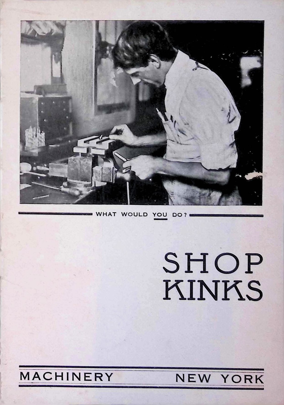 SHOP KINKS Trade Magazine c1940s Blueprint Washer Studs Cap-Screws Bleach