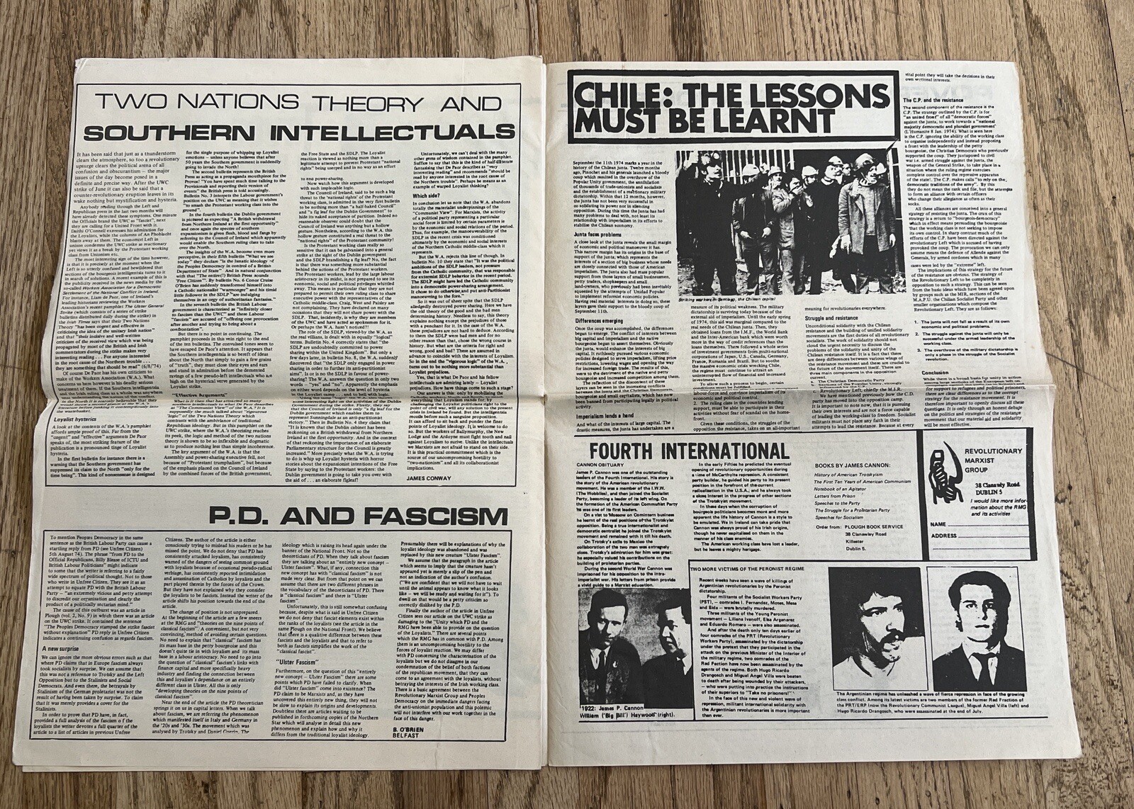 Left Wing Socialist Marxist Journal United Kingdom Papers-Wear and Imperfection