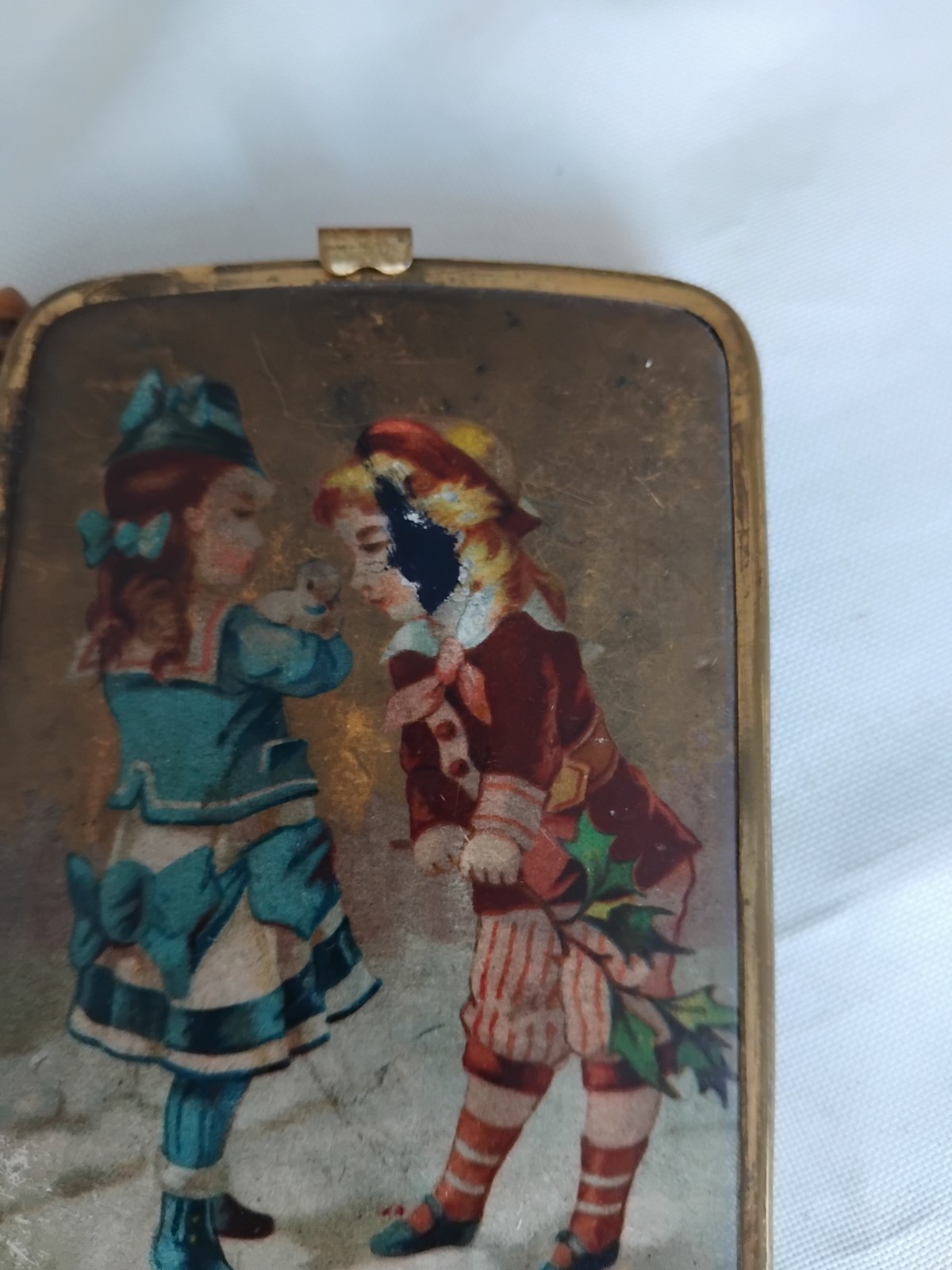 Antique Victorian Autograph or Note Book Lithograph front