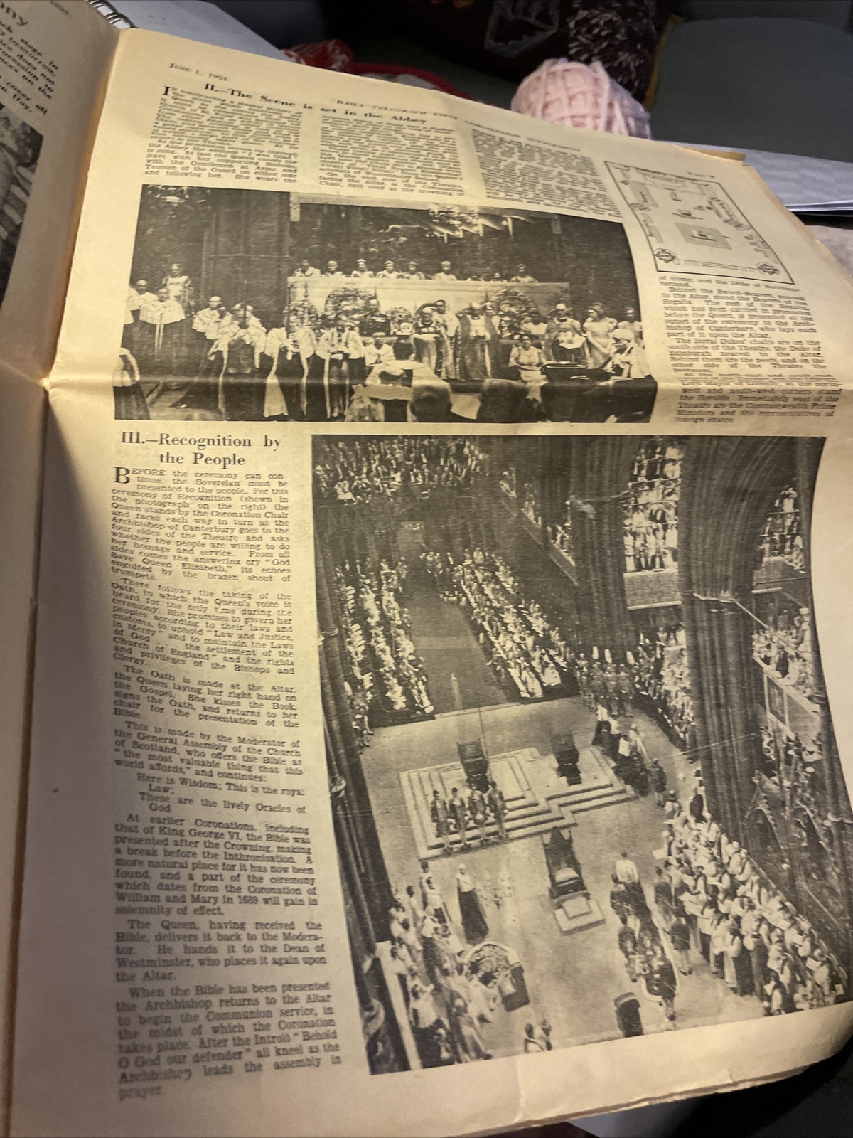 Queen coronation 1953 Daily Telegraph 1 June