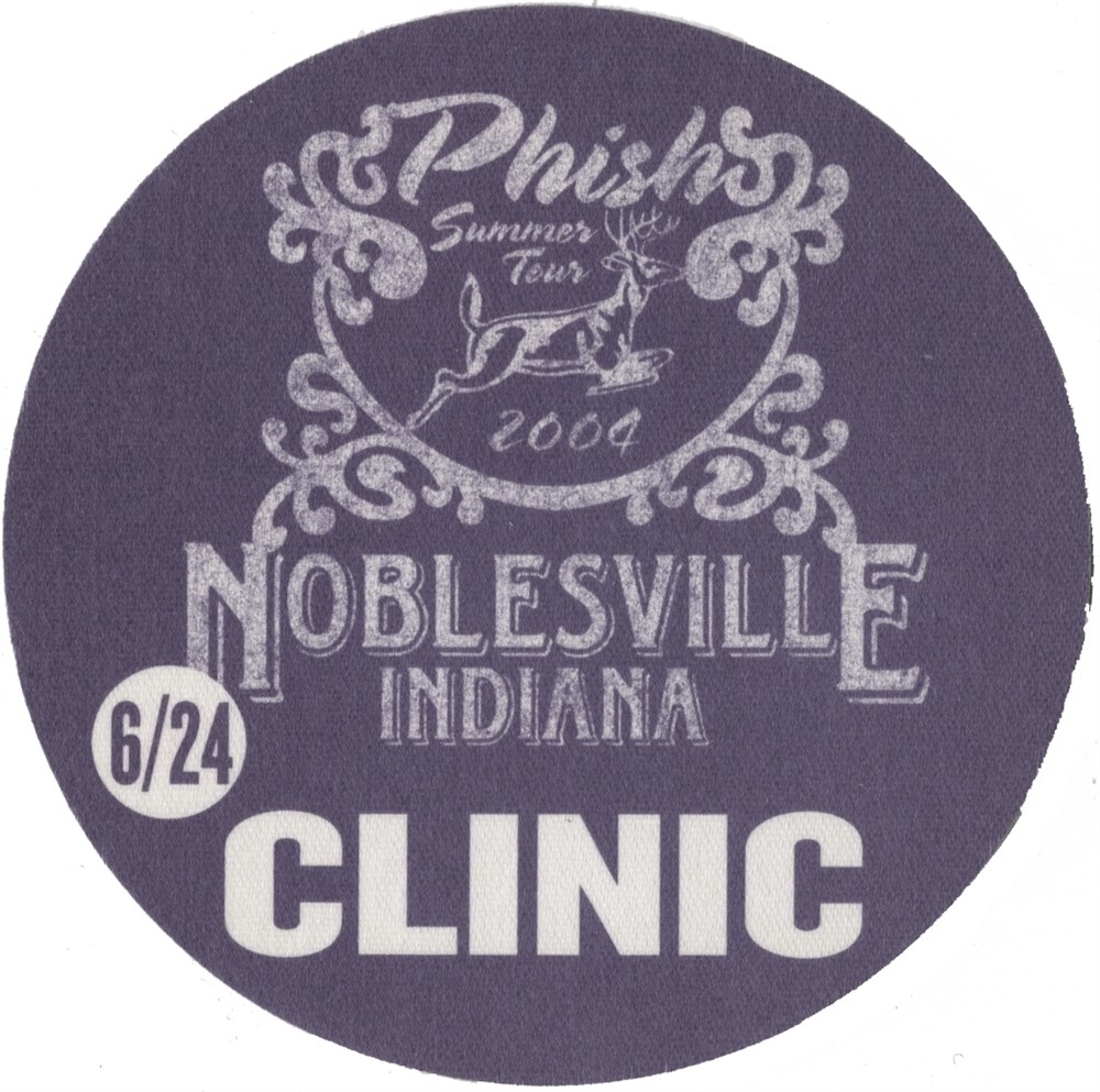 Phish 2004 Undermind concert tour Noblesville, Indiana Clinic Backstage Pass