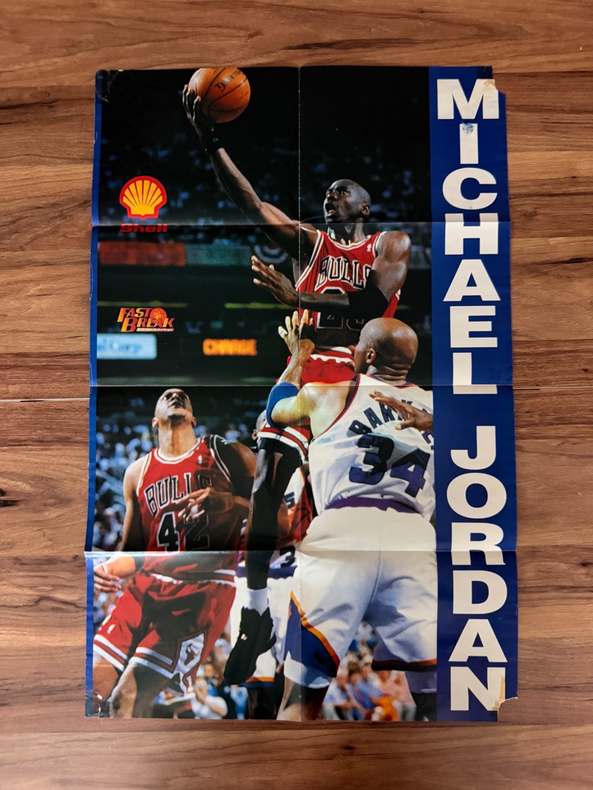 Vintage Michael Jordan Chicago Bulls Turkish Magazine Gift Poster Rare NBA