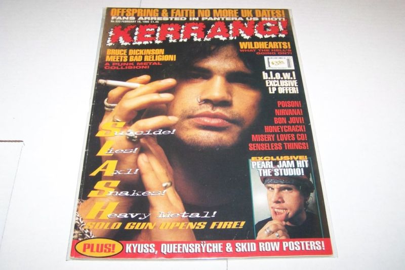 #533 KERRANG music magazine SLASH – PEARL JAM