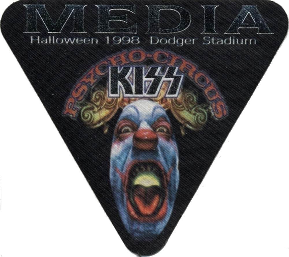 KISS 1998 Psycho Circus concert tour issued Media foil Backstage Pass