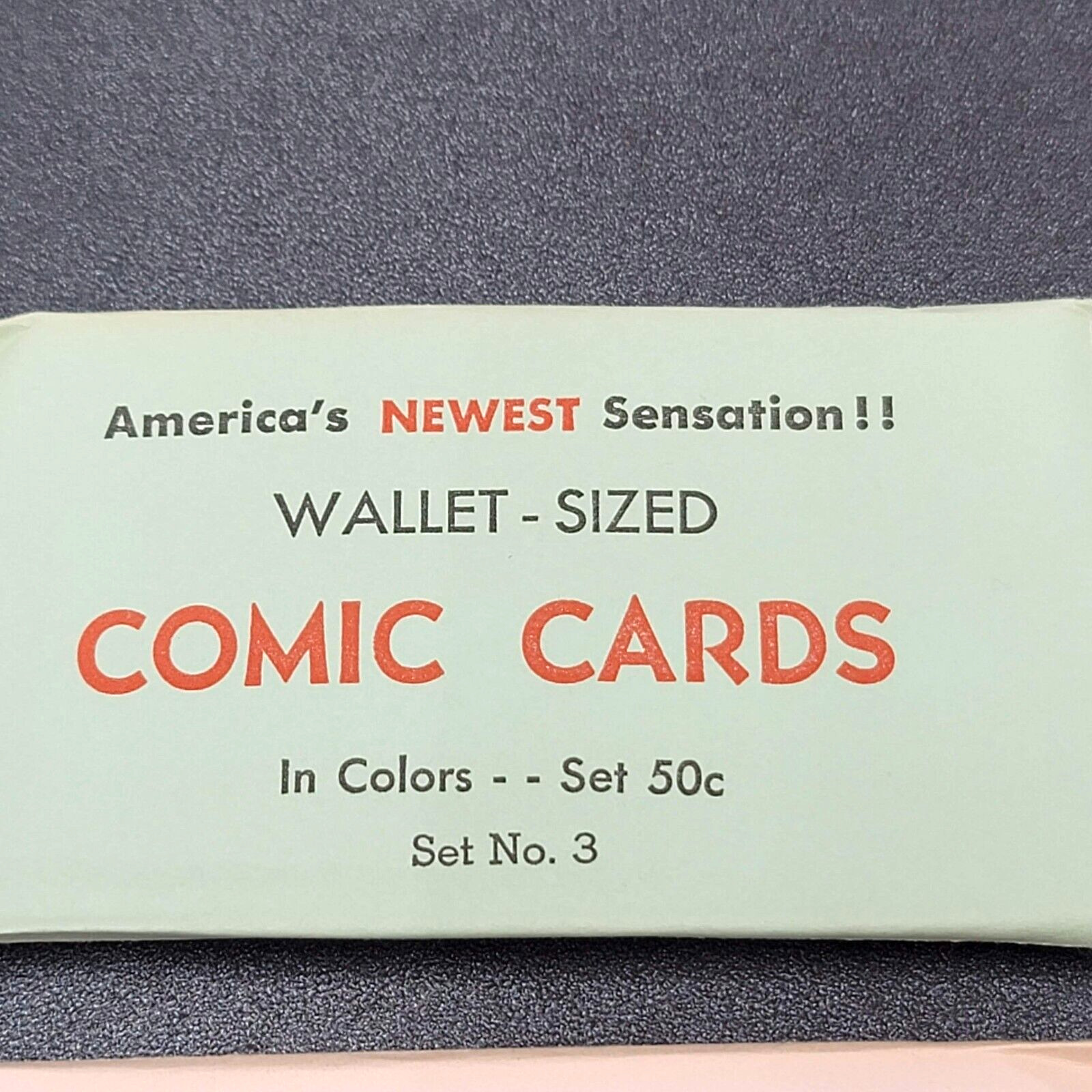 Vintage Adult Novelty Comic Cards Wallet Sized Set 3 and Set 4 SEALED!!