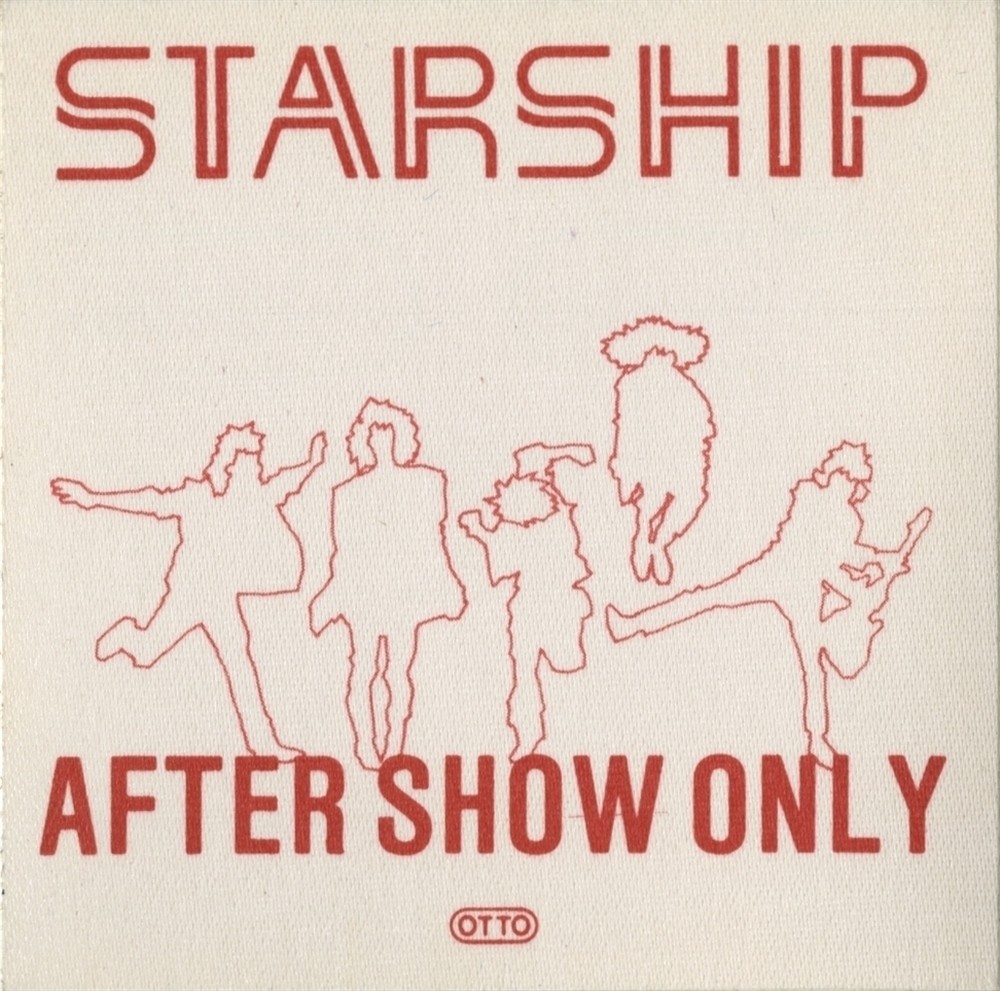 Starship 1985 Knee Deep in the Hoopla concert tour After Show Backstage Pass