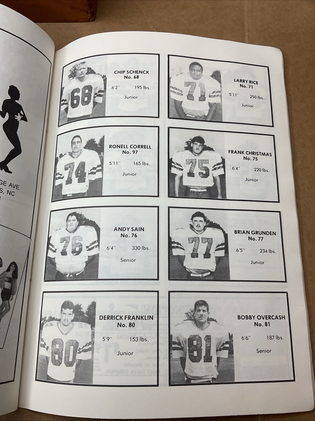 3 Sep 1993 Football Program A.L Brown Vs Statesville High School Nc B69