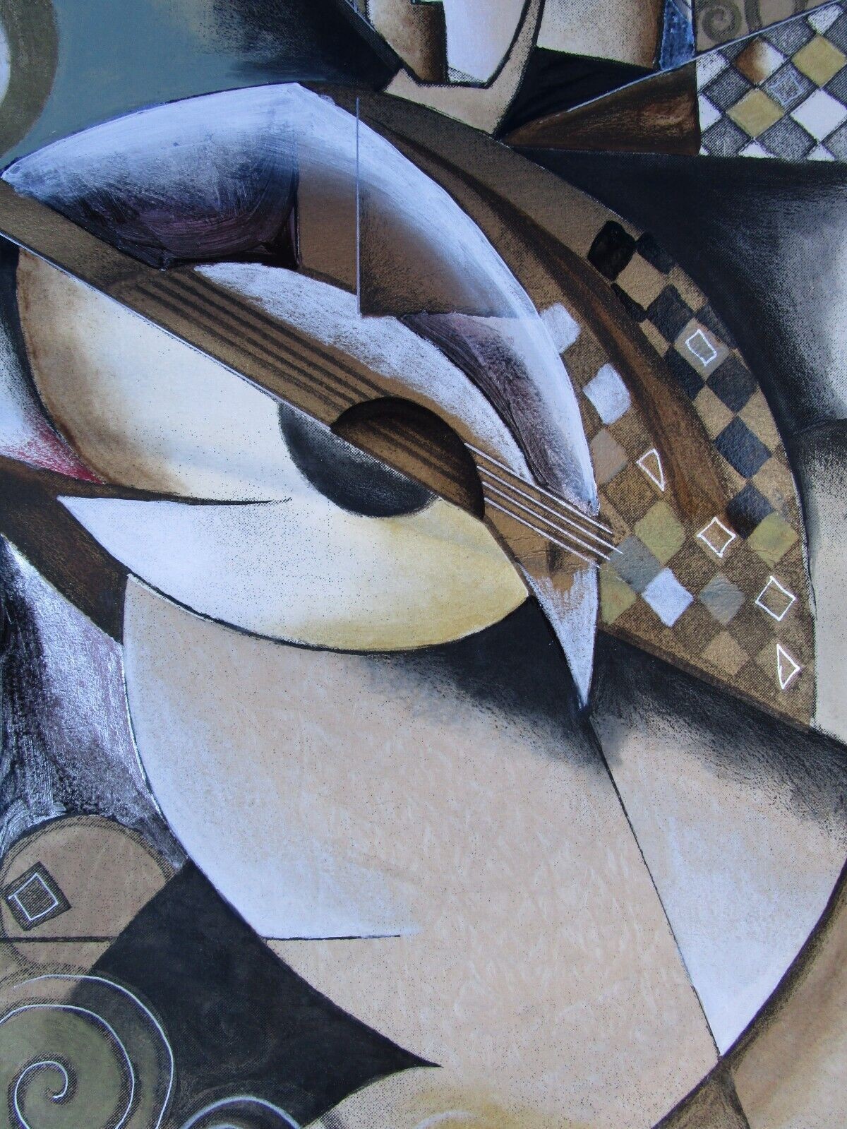 GRASSIA SIGNED & NUMBERED PRINT “JAZZ BLUES II” 197/ 200 ABSTRACT ART