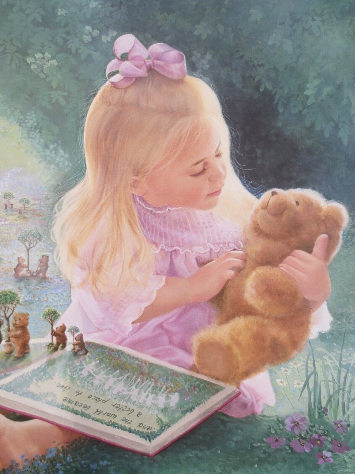 AUTHENTIC “A BETTER PLACE TO LIVE” BY LYNN LUPETTI SIGNED & NUMBERED LITHOGRAPH