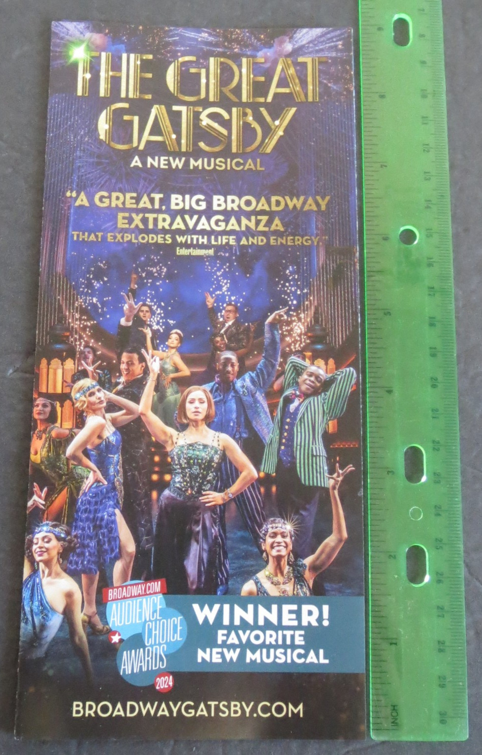 The Great Gatsby 2025 Ad Flyer Broadway NYC New York City Advertisement Ads