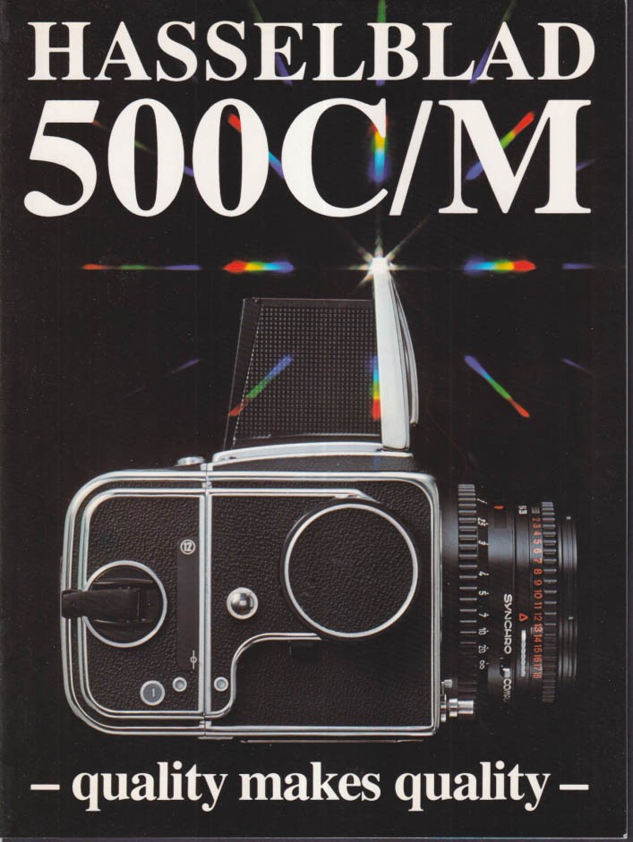 Hasselblad Camera brochure 500C/M Quality Makes Quality 2007
